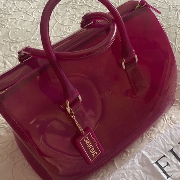Furla Handbags - Furla Jelly Candy bag Satchel Barbie pink